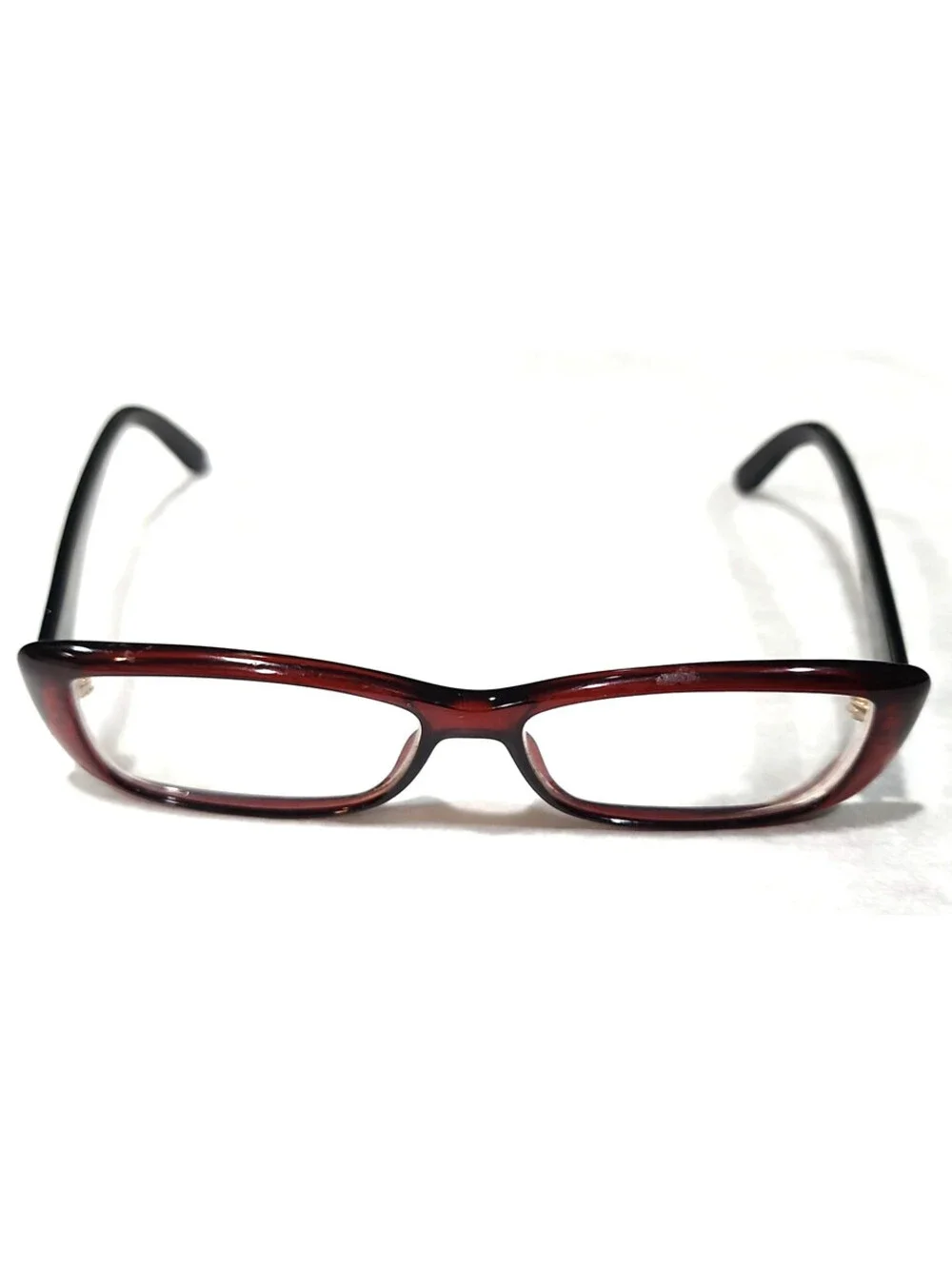 Gucci GG3568 WH13 Large sz Red Rectangle Eyeglasses 53-14 140 Italy Read